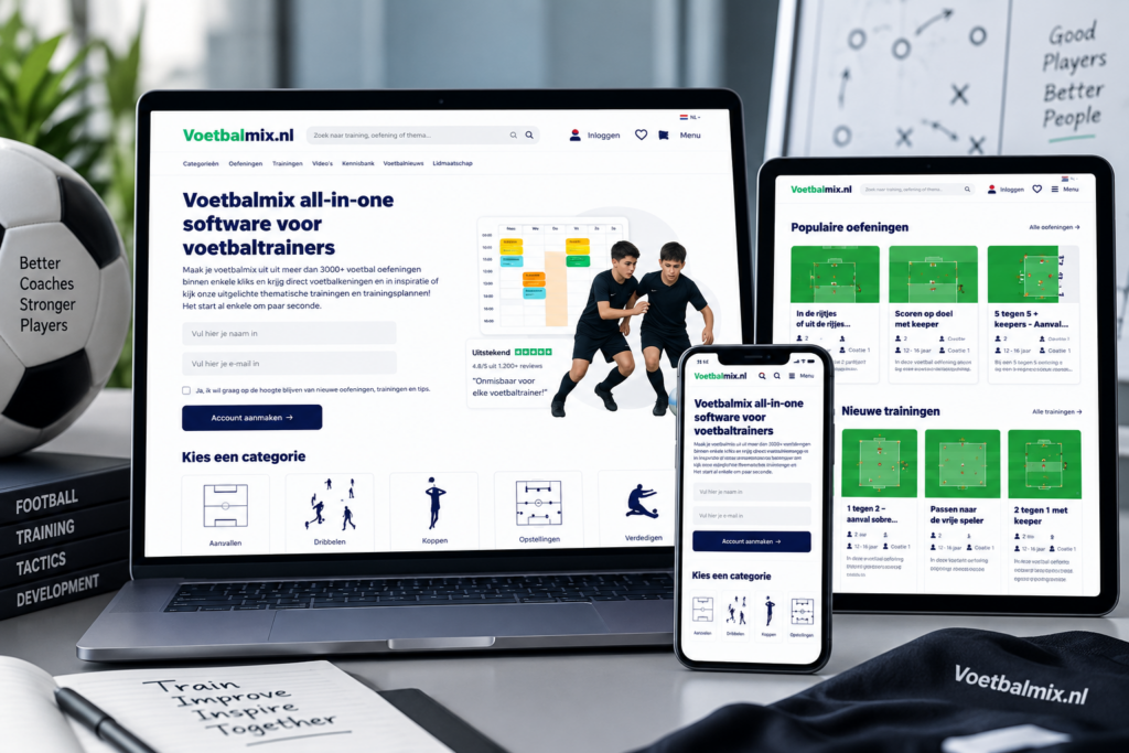 Voetbalmix — a coaching platform that runs every training. case study