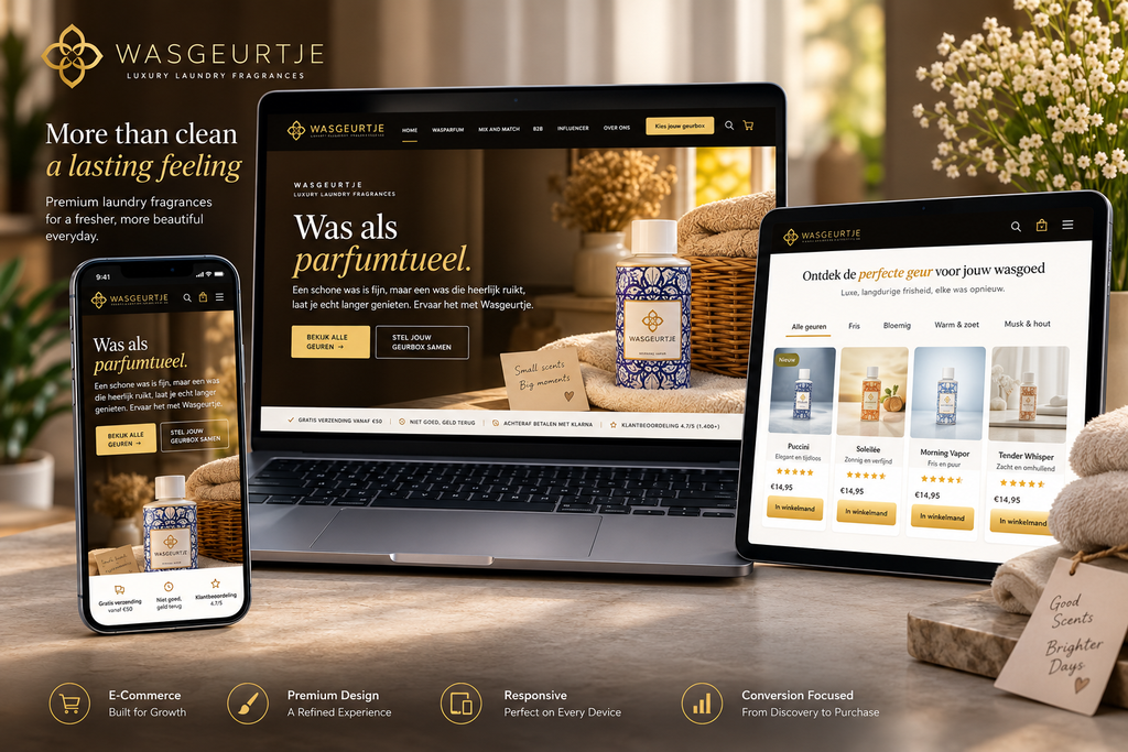 Wasgeurtje — Premium E-commerce Experience case study